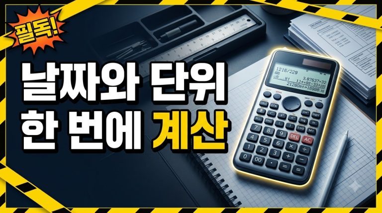 날짜·단위 — 계산기 종합