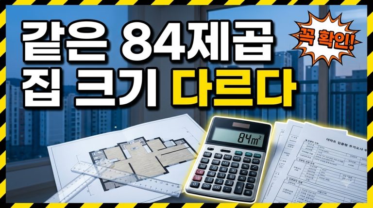 전용면적과 공급면적, 평수 차이 이해하기