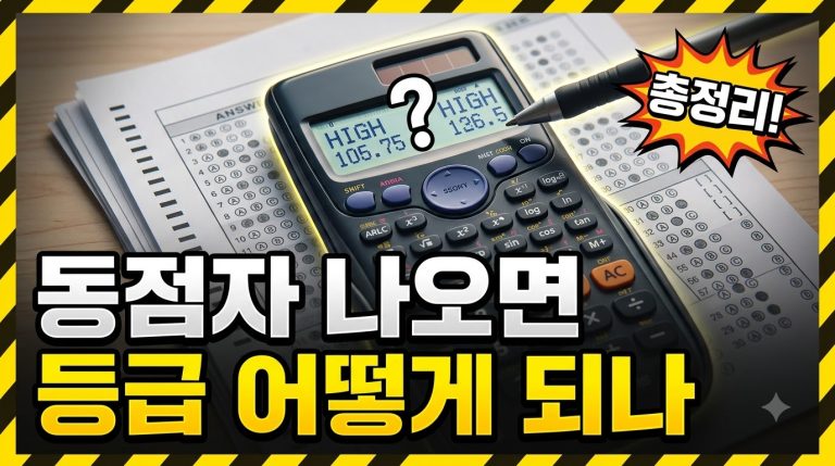 내신 동점자는 몇 등급? 중간석차의 원리