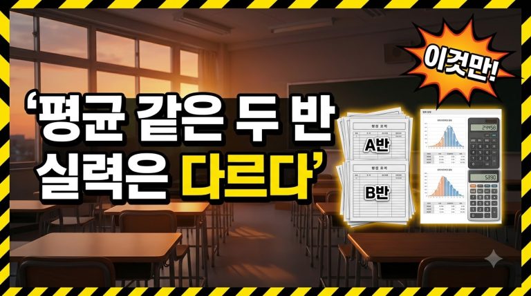 표준편차가 수행평가에서 쓰이는 이유