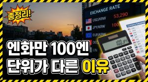 엔화는 왜 100엔 기준으로 표시할까
