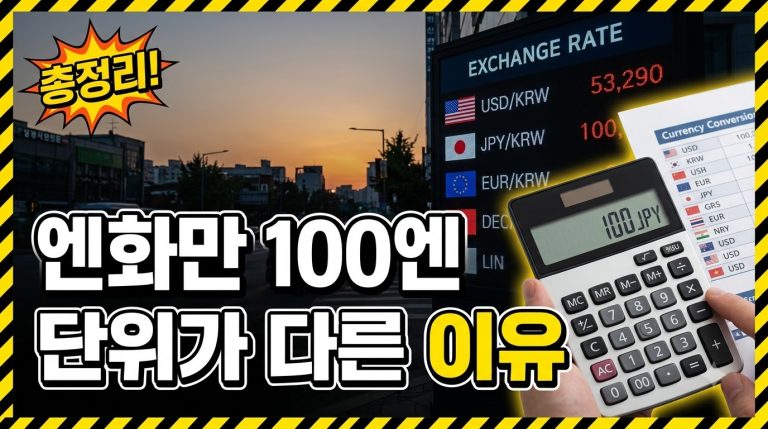 엔화는 왜 100엔 기준으로 표시할까