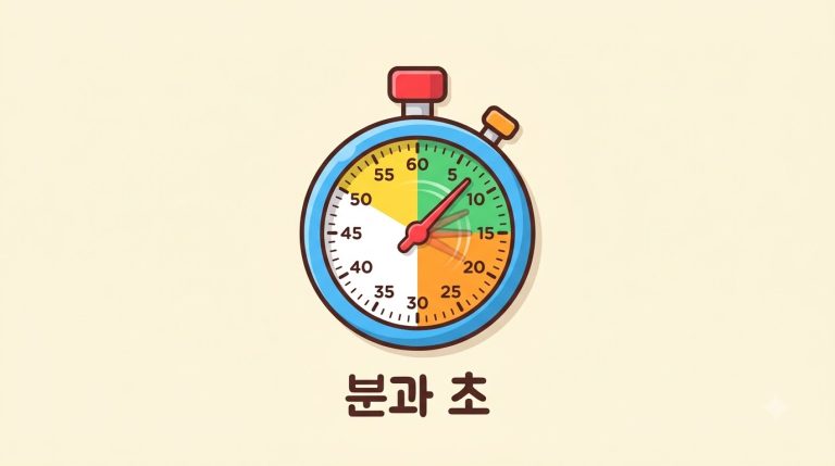 1분은 몇 초인가요?
