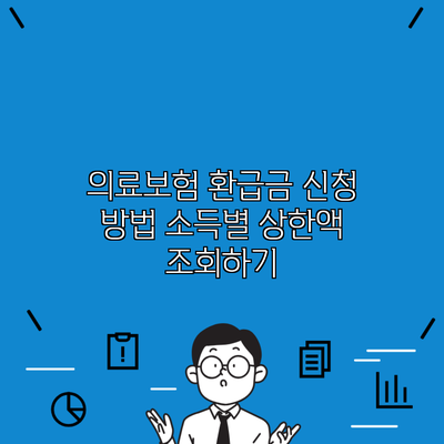 의료보험 환급금 신청 방법 소득별 상한액 조회하기