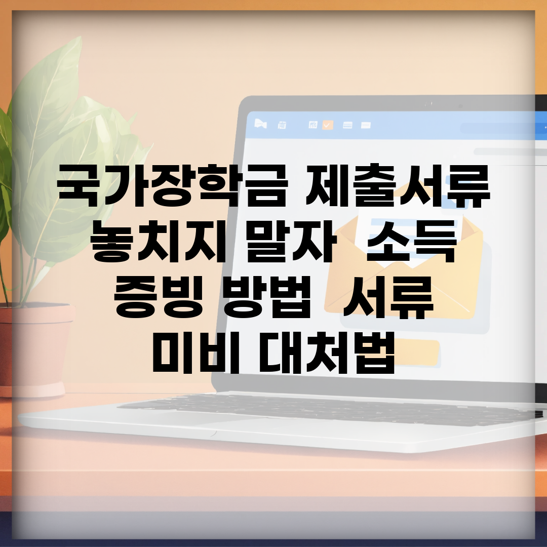 국가장학금 제출서류 놓치지 말자 | 소득 증빙 방법 | 서류 미비 대처법