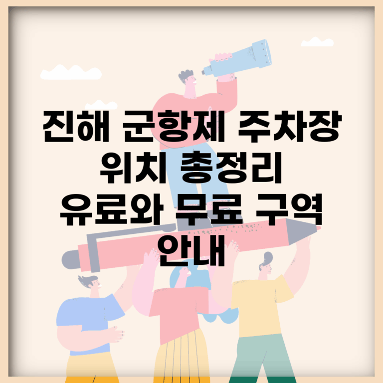 진해 군항제 주차장 위치 총정리 | 유료와 무료 구역 안내