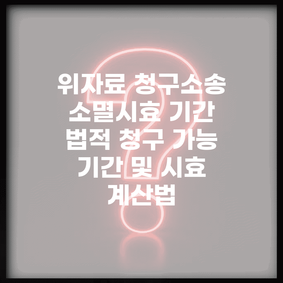 위자료 청구소송 소멸시효 기간 | 법적 청구 가능 기간 및 시효 계산법