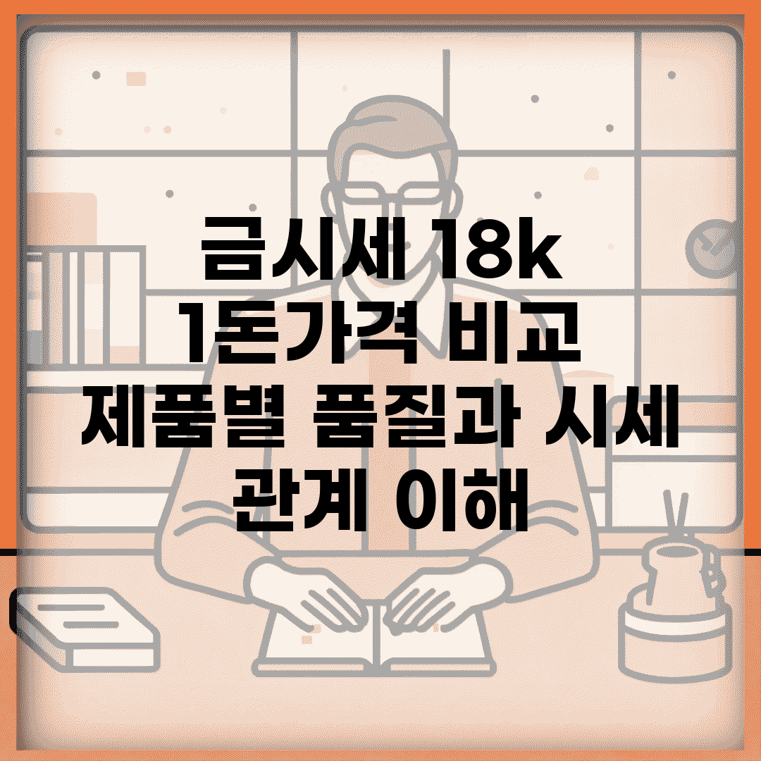 금시세 18k 1돈가격 비교 | 제품별 품질과 시세 관계 이해