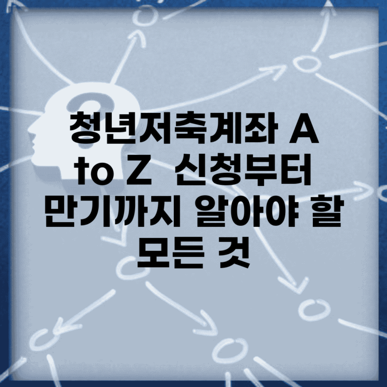 청년저축계좌 A to Z | 신청부터 만기까지 알아야 할 모든 것