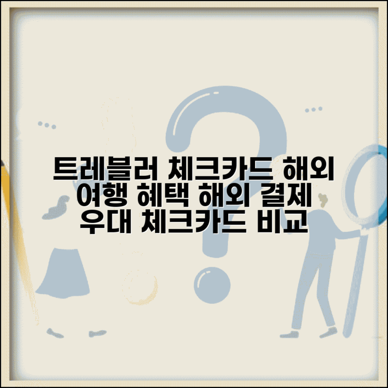 트레블러 체크카드 해외 여행 혜택 | 해외 결제 우대 체크카드 비교 가이드
