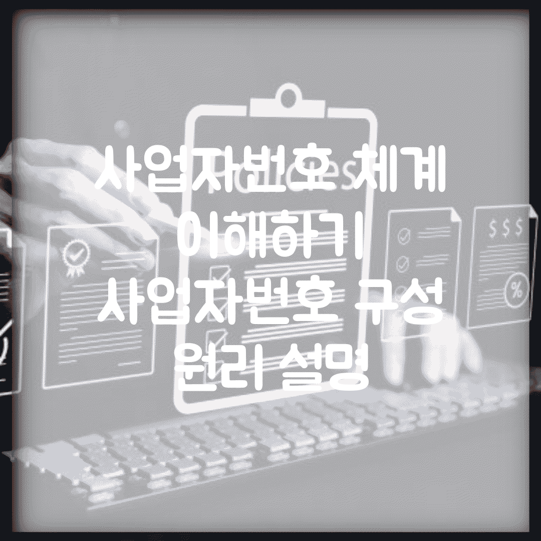 사업자번호 체계 이해하기 | 사업자번호 구성 원리 설명