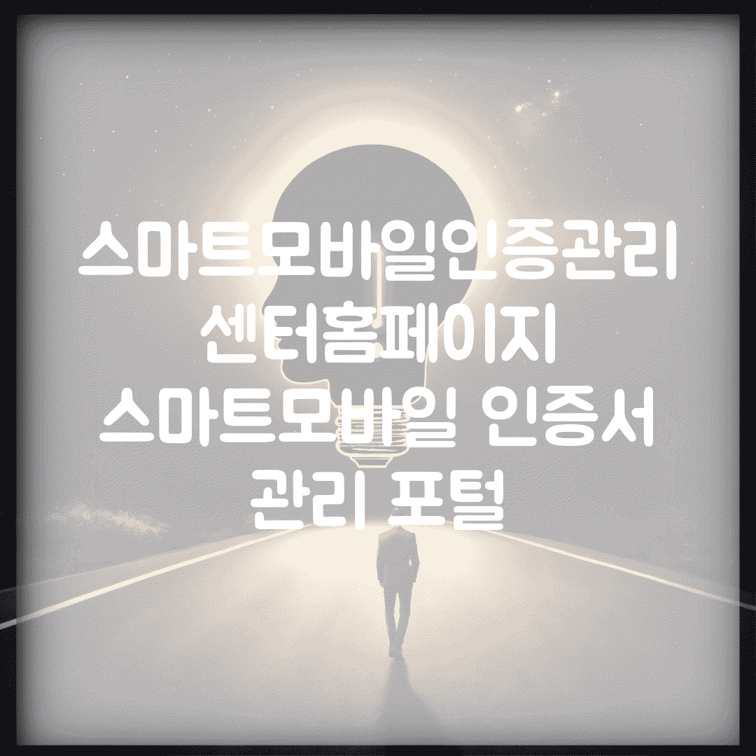 스마트모바일인증관리센터홈페이지 | 스마트모바일 인증서 관리 포털