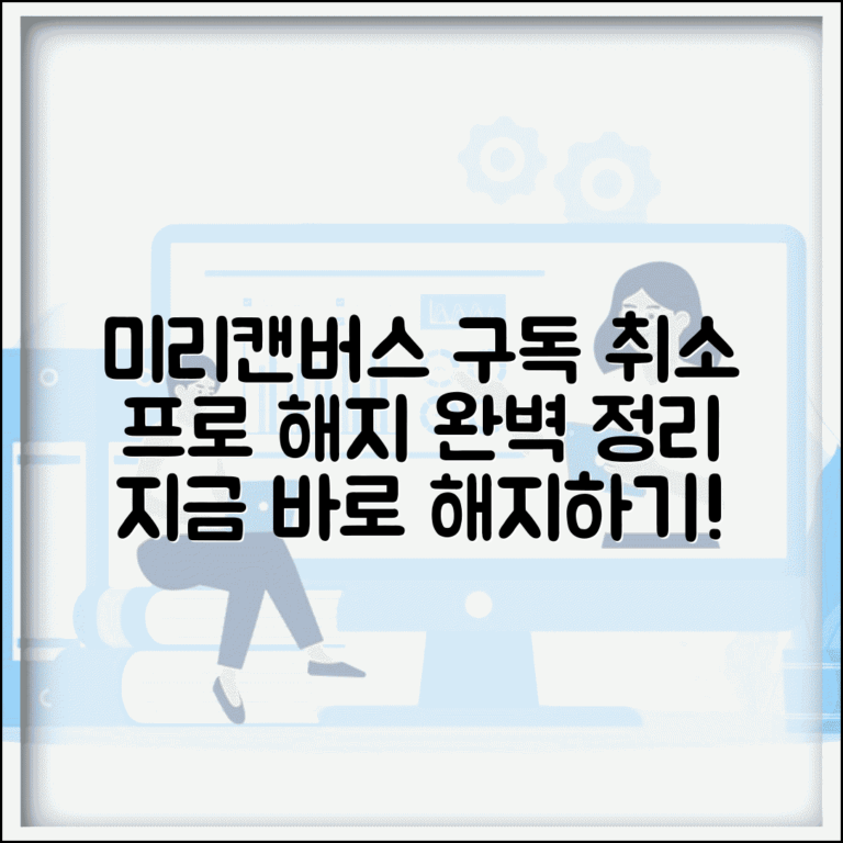미리캔버스 구독 취소 | 미리캔버스 프로 구독 해지 완벽정리