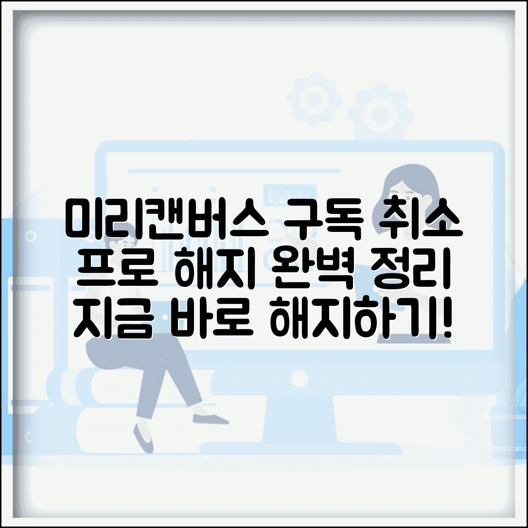 미리캔버스 구독 취소 | 미리캔버스 프로 구독 해지 완벽정리