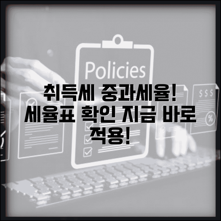 취득세 중과세율 확인 | 취득세 중과세 세율표와 적용