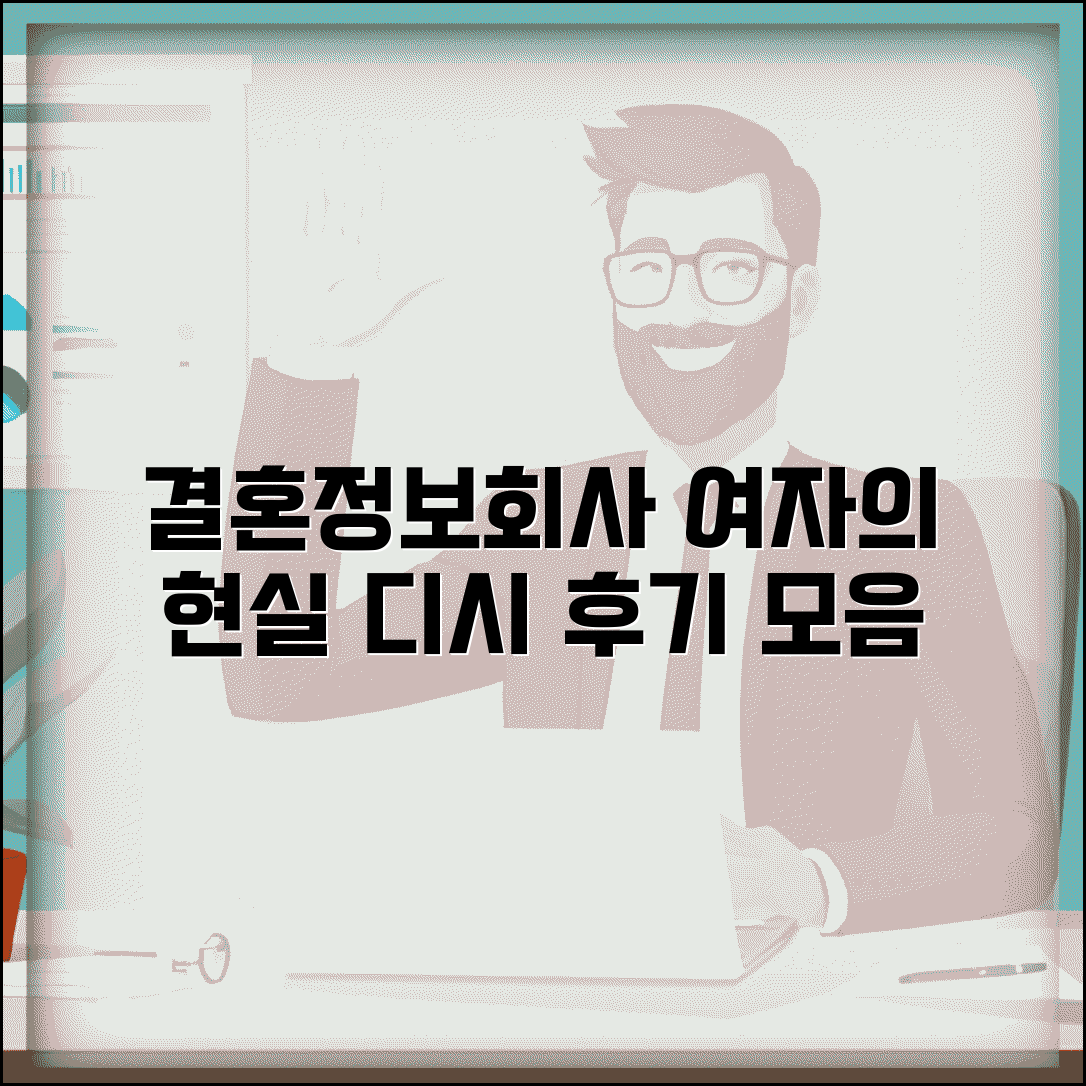 결혼정보회사 여자 현실 디시 후기 모음 | 실제 가입자 경험담 총정리