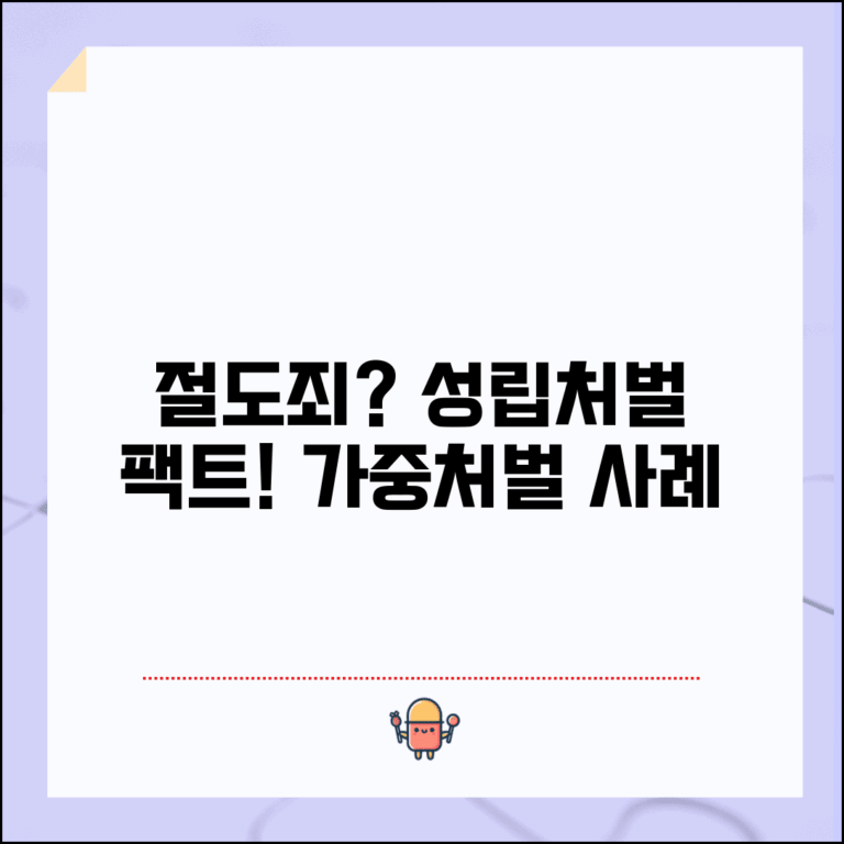 절도죄 성립 조건 및 처벌 | 상습/특수/야간 등 가중처벌 사례 분석