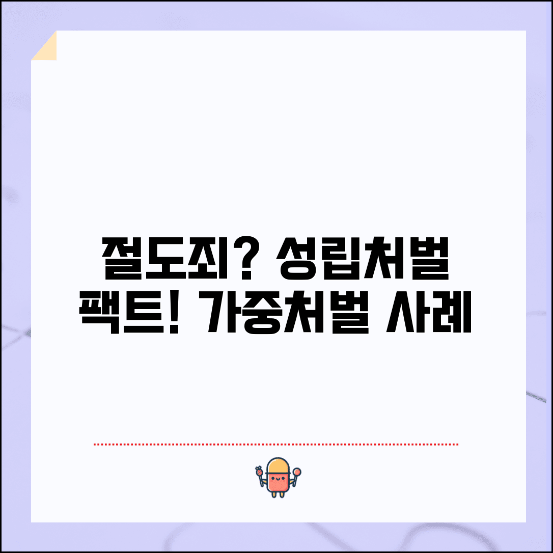 절도죄 성립 조건 및 처벌 | 상습/특수/야간 등 가중처벌 사례 분석