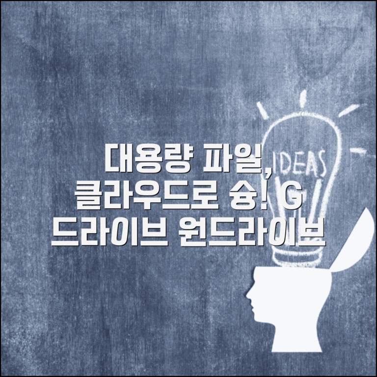 대용량 파일 전송 클라우드 | 구글드라이브 원드라이브 활용
