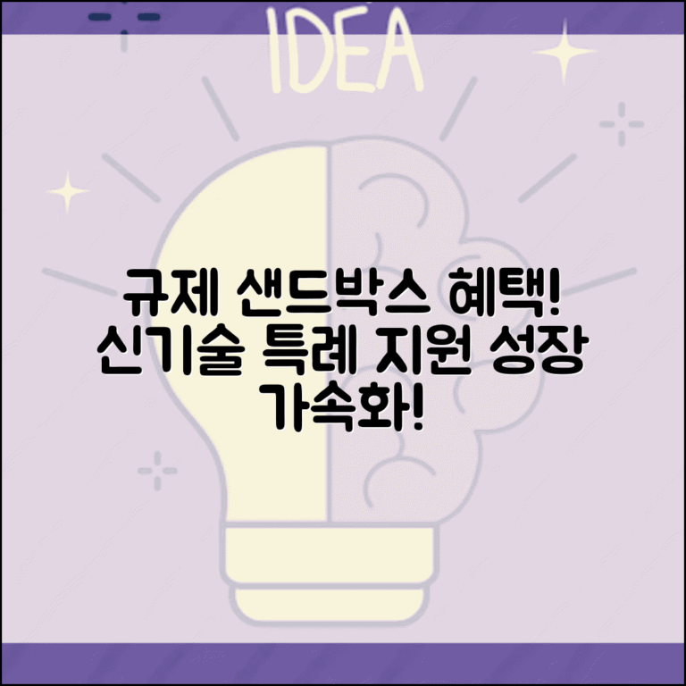 규제 샌드박스 혜택 | 규제 특례 적용과 신기술 지원