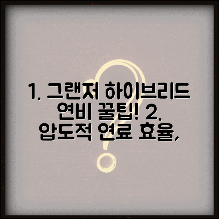 그랜저 하이브리드 연비 | 현대 그랜저 하이브리드 연료효율 완벽정리