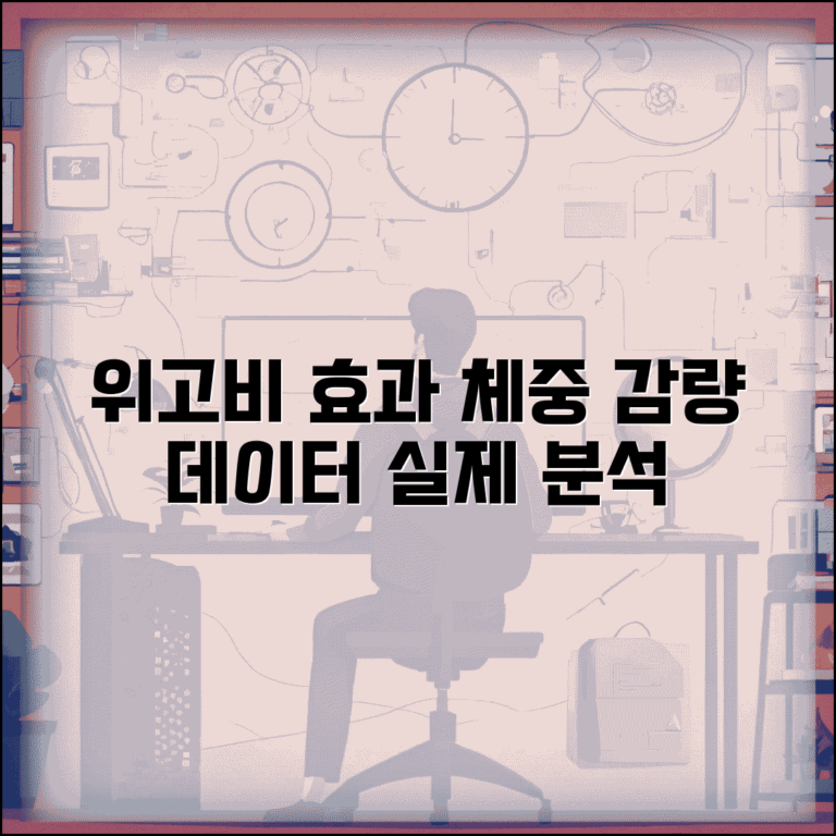 위고비 효과 실제 분석 | 사용 기간별 체중 감량 데이터와 성공 사례