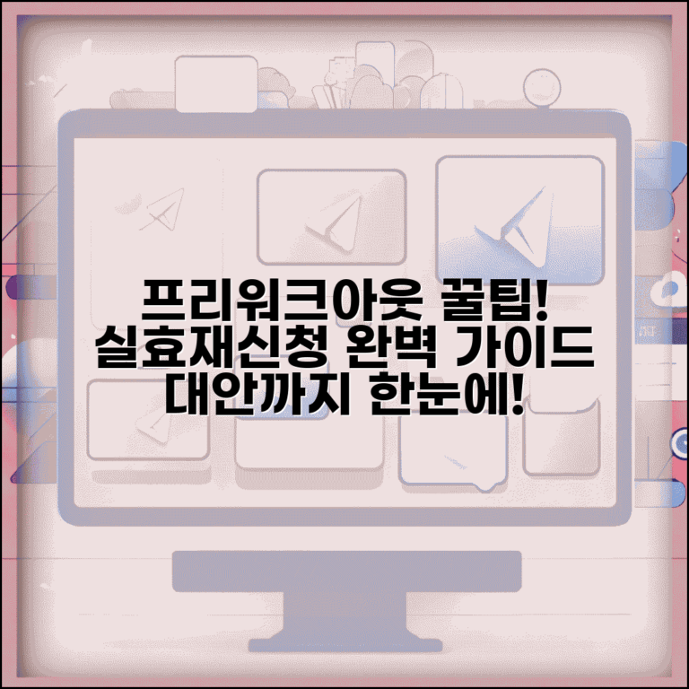 프리워크아웃 실효 조건 절차 재신청 방법 대안