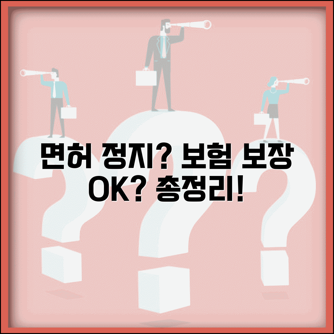 자동차보험 면허정지 중에도 보장될까? | 면허정지 적용 여부, 보험 보장 내용 총정리