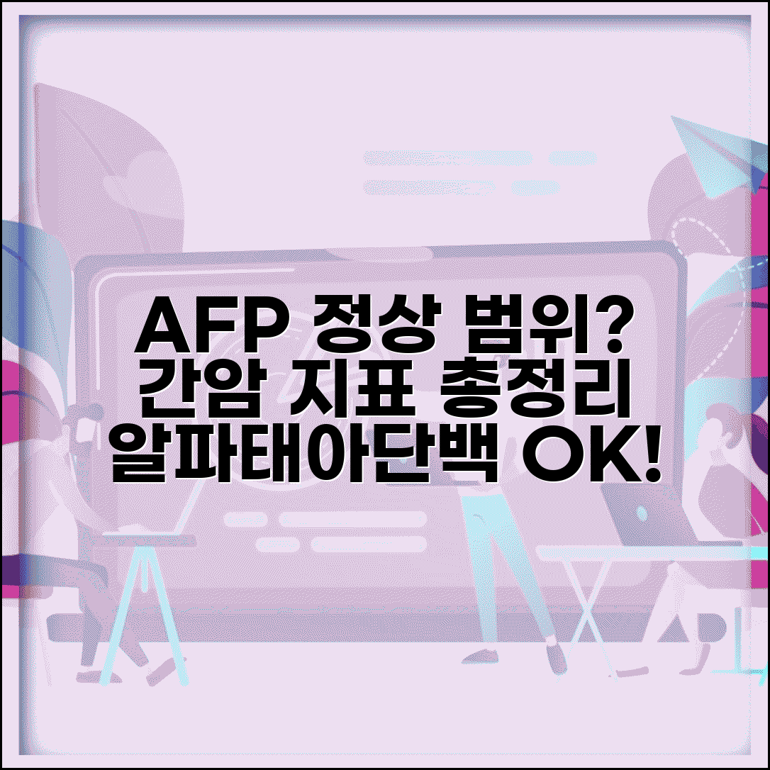AFP 수치 정상 범위 간암 | 알파태아단백 정상 기준과 검사 방법 총정리