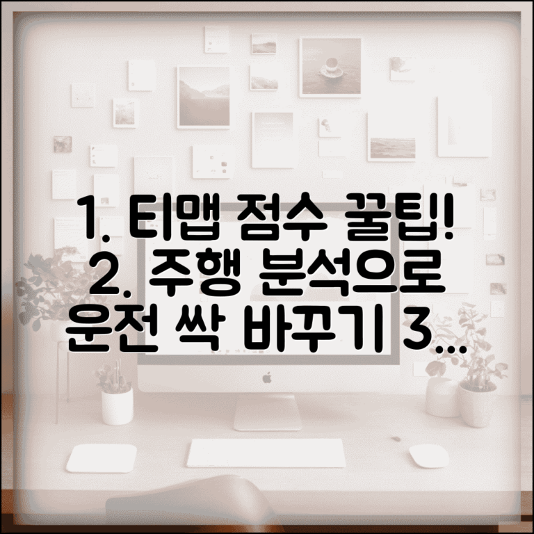 티맵 점수 확인 앱 내 경로 활용법 | 주행 패턴 분석 리포트로 운전 습관 개선하기