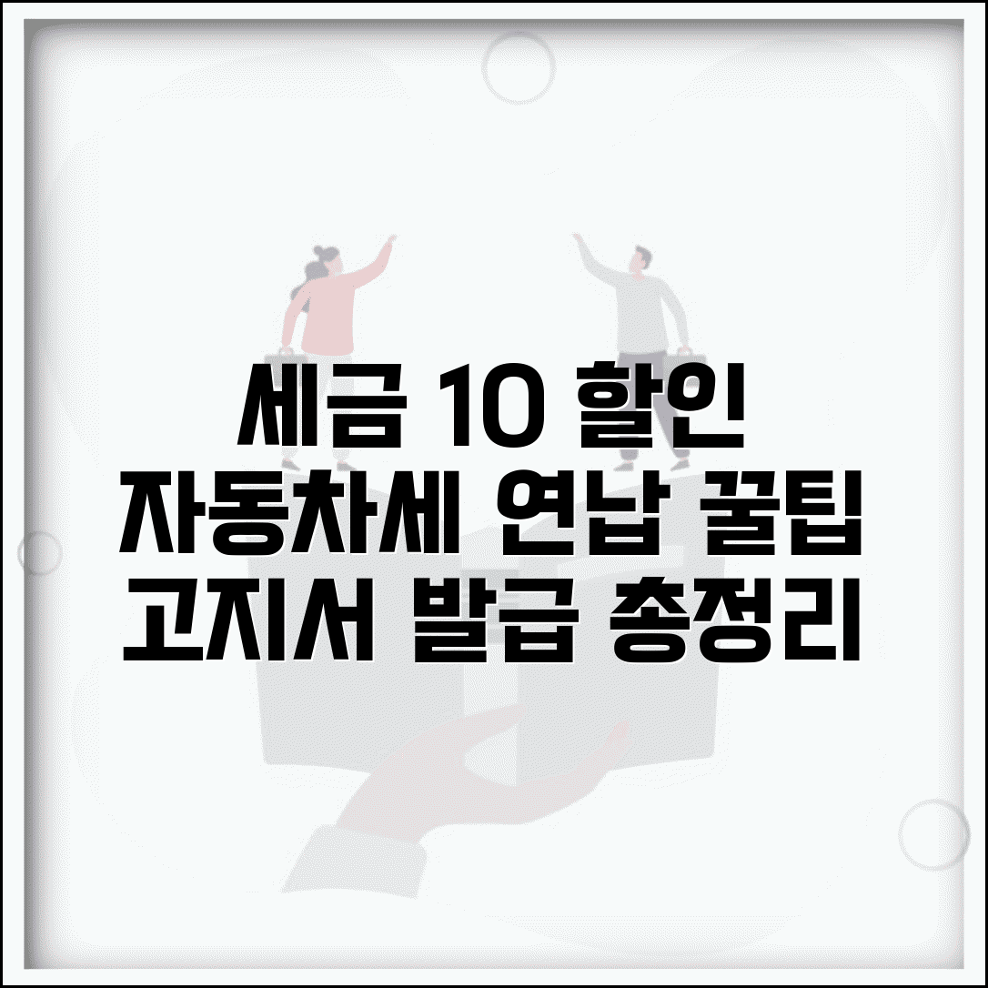 자동차세 연납 고지서 발급받기 | 10% 할인 꿀팁과 절차 총정리