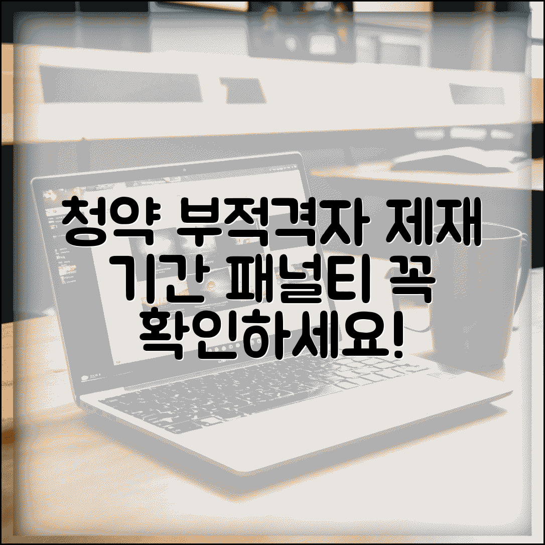 주택청약 부적격자 제재 기간 | 청약 부적격 제재 기간과 패널티