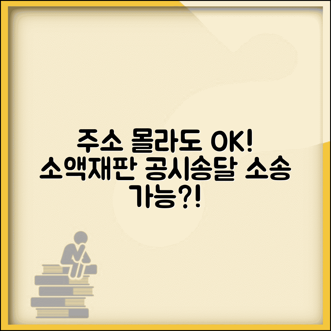 소액재판 상대방 주소 모르면 어떻게 소송하나요 | 소액재판 | 주소불명 | 공시송달