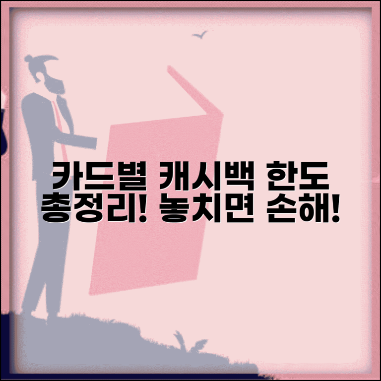 캐시백 한도 확인 | 카드별 캐시백 한도 완벽비교